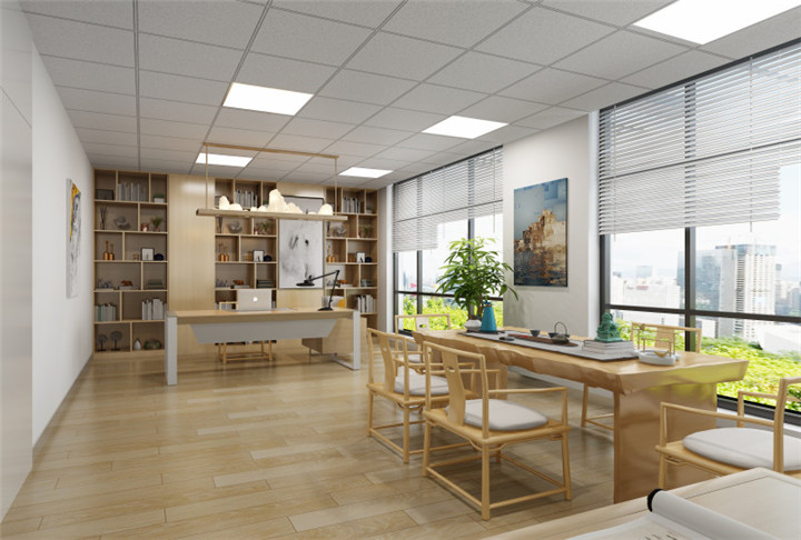 現代簡約和新中式風格辦公室設計